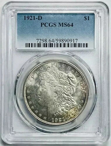 1921年 D モルガン銀貨 PCGS MS-64｜WORLD RESOURCE【KING店】
