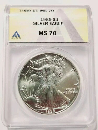 1989 P シルバーイーグルス ANACS MS-70 - シルバーイーグル|WORLD RESOURCE【KING店】