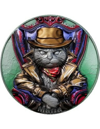 MEOW MAFIA アンティーク仕上げ 2オンス シルバー 11.5オンス 銅貨 10000フラン チャド 2025