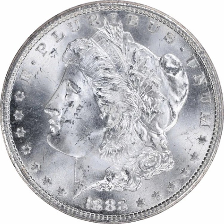 1883-CC モルガン銀貨 チョイス BU 未認定 #1221