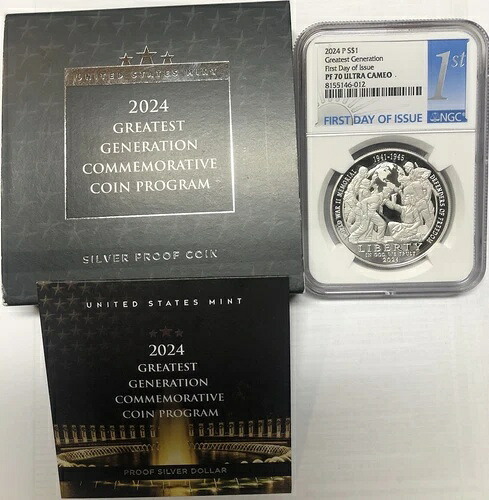 2024年 グレイテスト・ジェネレーション シルバーダラー NGC PF70 FDOI ??完璧な品質??