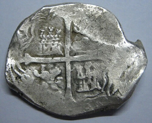 フィリップ4世 8 レアル コブ 1600年代 メキシコ シルバー ドル 植民地時代 コブ 27.06 gr.