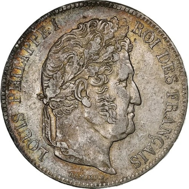 [#1307803] フランス、ルイ フィリップ、5 フラン、1838 年、ストラスブール、シルバー、オーストラリア