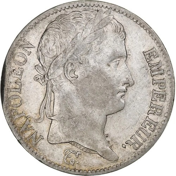 [#1307871] フランス、ナポレオン1世、5フラン、1813年、パリ、銀貨、AU、ガドゥリー:584
