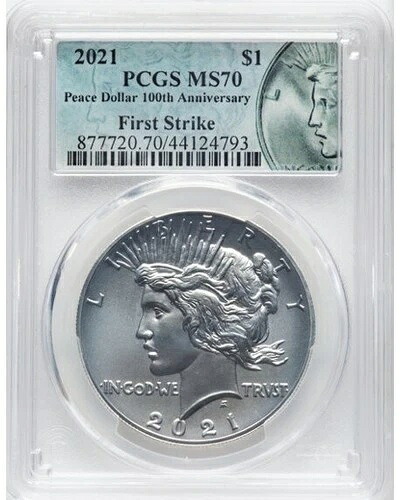 2021年 1ドル ピースダラー 100周年記念 ファーストストライク MS70 PCGS|WORLD RESOURCE【KING店】