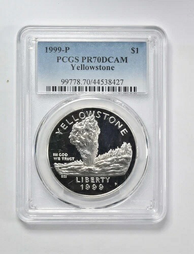 PR70 1999 P イエローストーン記念 $1 PCGS ブルーラベル｜WORLD RESOURCE【KING店】