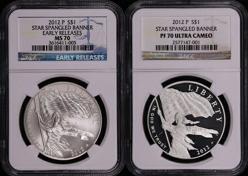 2012-P 星条旗シルバードル記念セット NGC MS/PF-70UC ER｜WORLD RESOURCE【KING店】