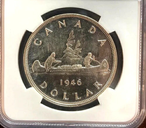 1946年カナダ銀貨 - NGC MS62 - ジョージ6世