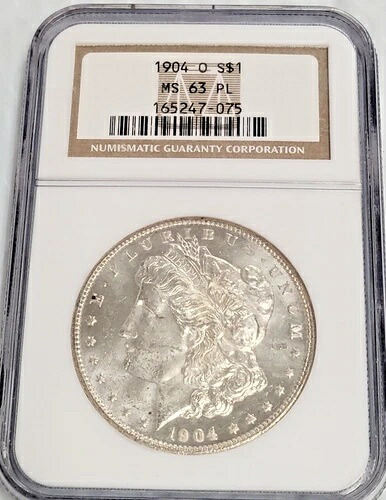 1904-O モルガン銀貨 MS63 PL NGC H125｜WORLD RESOURCE【KING店】