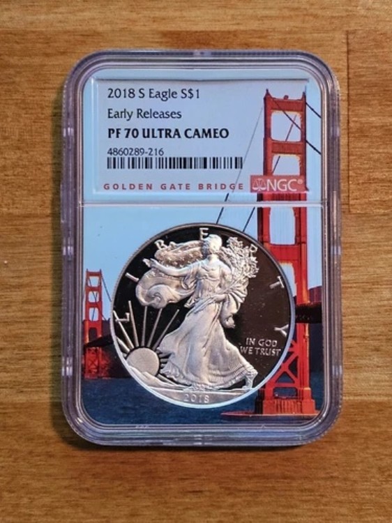 2018-S プルーフ 1オンス アメリカン シルバー イーグル NGC PF70 ウルトラカメオ アーリーリリース｜WORLD RESOURCE【KING店】