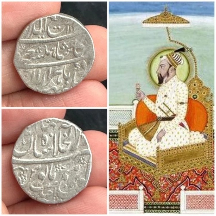 希少なムガル帝国のラフィ・アル＝ダルジャット王の銀ルピー貨幣、シャージャハナーバード造幣局｜WORLD RESOURCE【KING店】