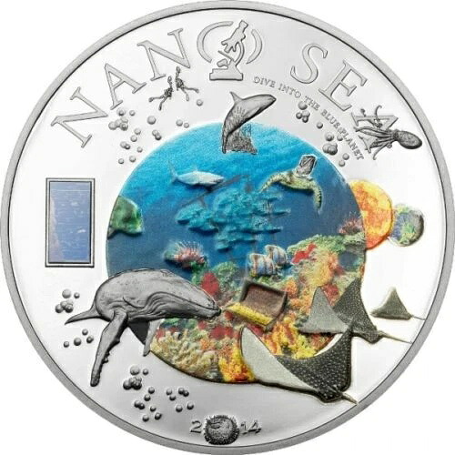 クック諸島、2014年、10ドル、ナノシー！ナノチップ付き！50g銀貨プルーフコイン｜WORLD RESOURCE【KING店】