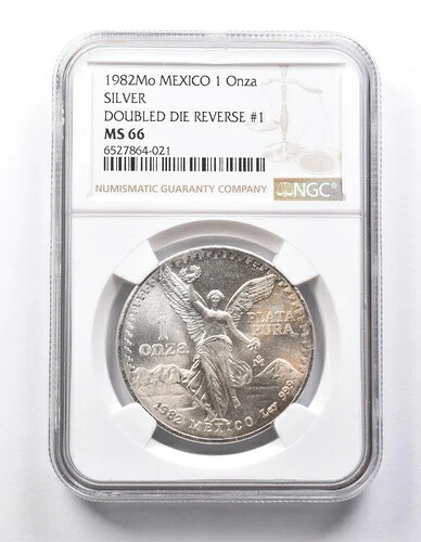 MS66 1982 MO メキシコ 1 オンザ シルバー ダブルダイ リバース #1 NGC *7217｜WORLD RESOURCE【KING店】