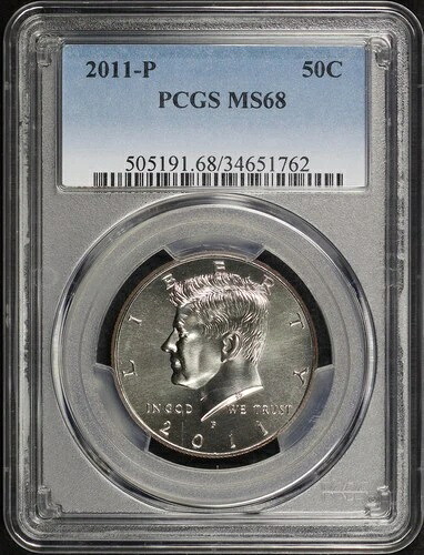2011-P ケネディ ハーフ ダラー PCGS MS-68 - グレードがより高いのはわずか 9 枚!｜WORLD RESOURCE【KING店】