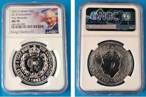 2023年 英国 S?2 KC III 戴冠式ロイヤルサイファー NGC MS70 初公開｜WORLD RESOURCE【KING店】