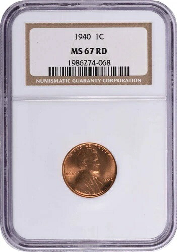 1940年リンカーンセント MS67RD NGC｜WORLD RESOURCE【KING店】
