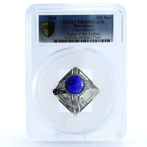 マケドニア 100デナリ 星座シリーズ 山羊座 PR69 PCGS 銀貨 2018年｜WORLD RESOURCE【KING店】