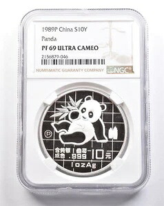 1989 P 中国 10 元銀パンダ PF69 UCAM NGC *4899｜WORLD RESOURCE【KING店】