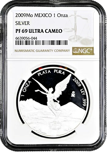 メキシコ 2009年1月1日 NGC PF69 UC、「銀地金貨「リバティ」銀｜WORLD RESOURCE【KING店】