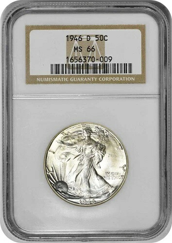 1946-D ウォーキング・リバティ・シルバー・ハーフドル MS66 NGC｜WORLD RESOURCE【KING店】
