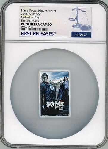 ハリー・ポッターと炎のゴブレット ポスターコイン 2020 1オンス シルバーコイン NGC PF70 FR画像