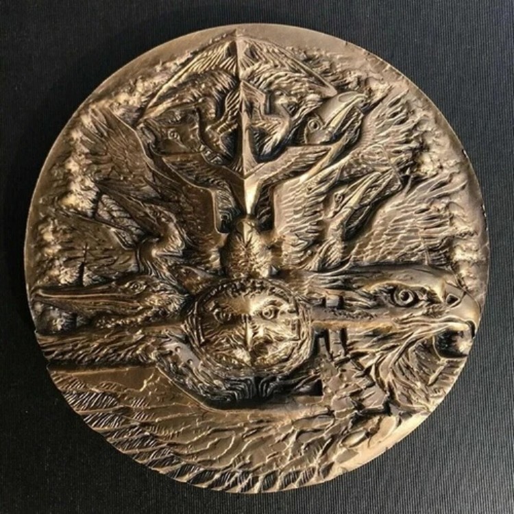 中国上海造幣局 80MM 真鍮メダル 空を永遠に幸せにするメダル｜WORLD RESOURCE【KING店】