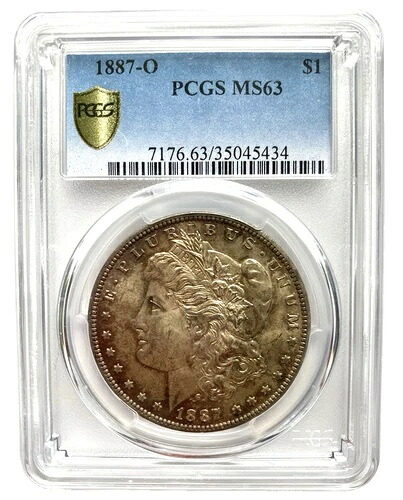 1887-O モーガン MS 63 PCGS - 素晴らしい価格 - 素晴らしいニューオーリンズミントステートドル