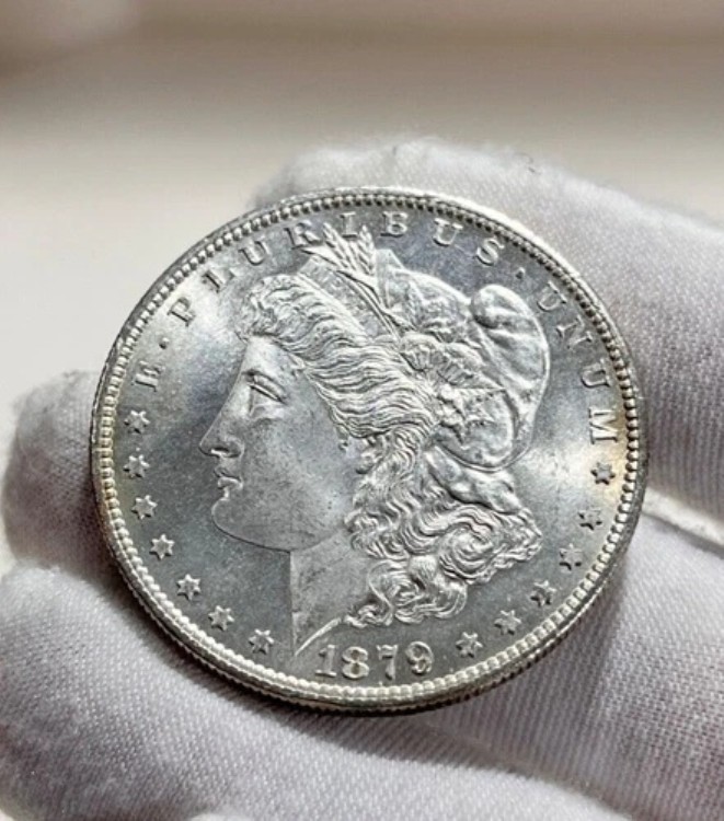 1879年 S モーガン シルバー ダラー 未流通 27グラム わずかに変色あり 美しいコイン 101,200円