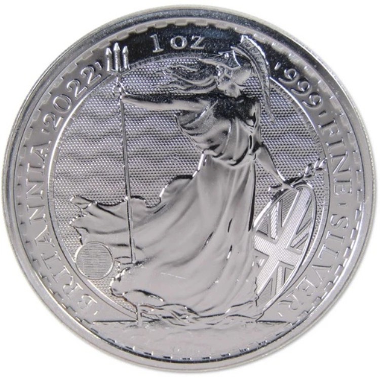 2022年 英国 2ポンド銀貨 ブリタニア (5枚セット) 1オンス GEM BU