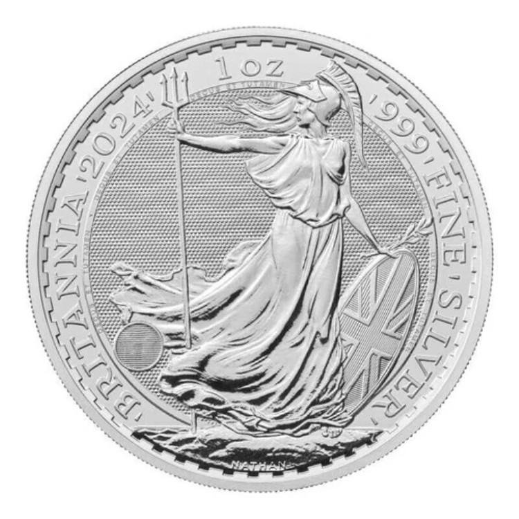 2024年 イギリス 1オンス シルバー ブリタニア コイン BU (5枚セット)