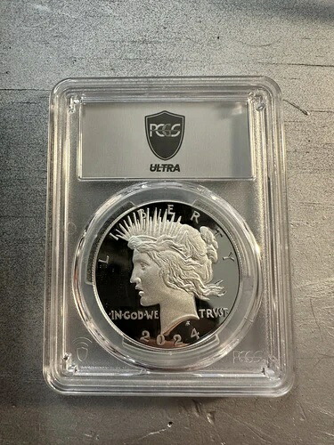 2024-S PCGS ウルトラ PR70 DCAM 1オンス シルバー ピースドル プルーフ