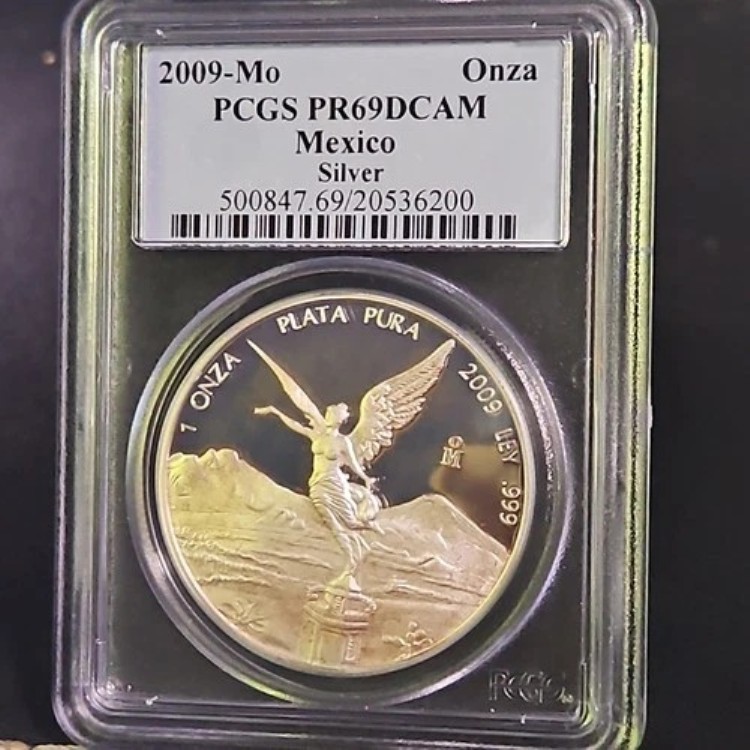 2009 Mo PCGS PR69 DCAM - メキシコ - 1 オンス シルバー リベルタ アン オンザ クラシック ラベル|WORLD RESOURCE【KING店】