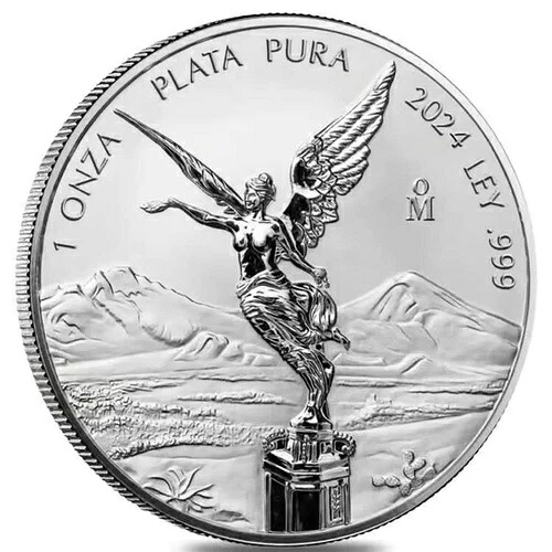 リベルタッド メキシコ 2024 1オンス シルバー リバース プルーフコイン カプセル入り メキシコ