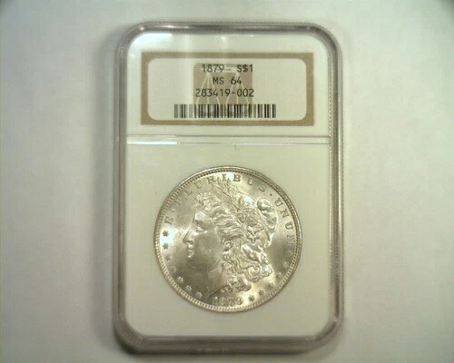1879年 モーガン シルバー ドル NGC MS64 オリジナルコイン プレミアム品質 PQ 107,800円