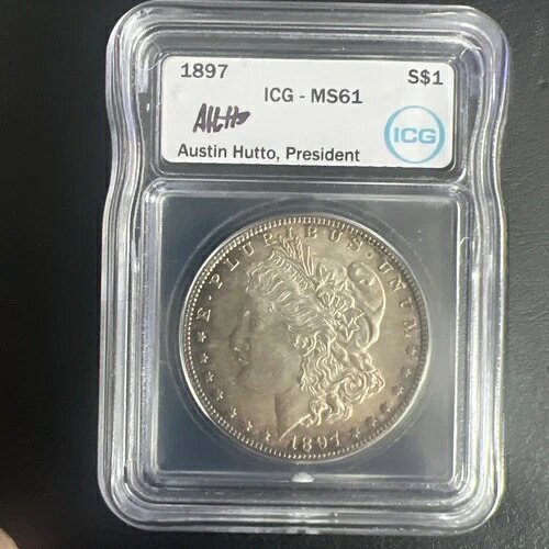 1897 ICG MS61 モーガン シルバードル ??素晴らしい色?? 107,800円