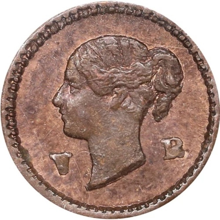 1848年 イギリス 1/8 ファーシング ビクトリアブロンズ X-3 モデル - NGC MS 64 RB