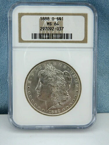 1888-O モルガン銀貨 - MS 64 NGC
