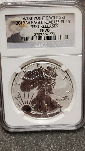 2013-W ウェストポイント イーグルセット シルバー プルーフ $1 NGC PF70