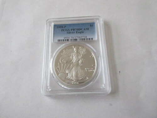 1998-P PCGS 1ドル シルバー イーグル PR70DCAM