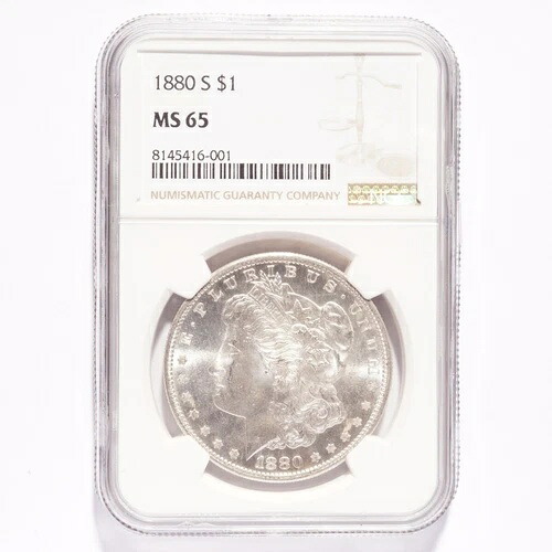 1880-S モルガン銀貨 NGC MS65｜WORLD RESOURCE【KING店】
