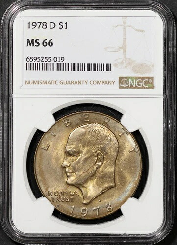 1978-D 1ドル アイゼンハワー ダラー MS 66 NGC # 6595255-019｜WORLD RESOURCE【KING店】