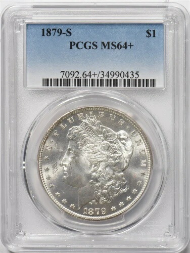 1879-S モルガン・ダラー銀貨 PCGS MS64+ PC1666 107,690円