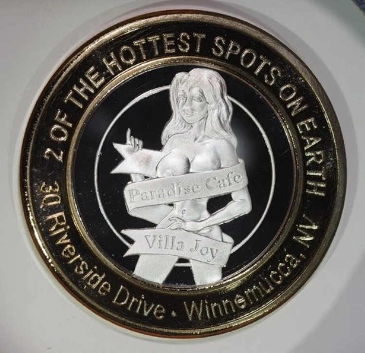 ブロテル シルバー ストライク 10 ドルトークン .999 純銀 ネバダ州、パラダイスカフェ/ヴィラジョイ 107,690円