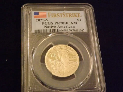 2025-S 1ドル ネイティブアメリカン ファーストストライク PCGS PR 70