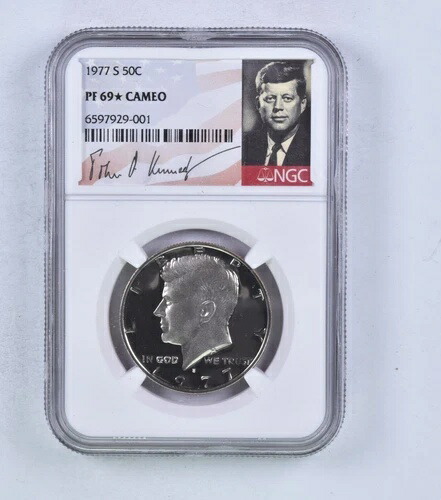 1977年 S ケネディ ハーフ ドル 50 セント NGC PF69 CAM カメオ ? ? STAR レア プルーフ ? ?