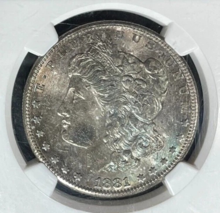 1881-S モーガン銀貨 ~ NGC MS 65 ~美しいコイン~ REF#49-091