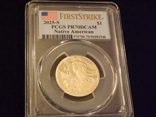 2025-S 1ドル ネイティブアメリカン ファーストストライク PCGS PR 70