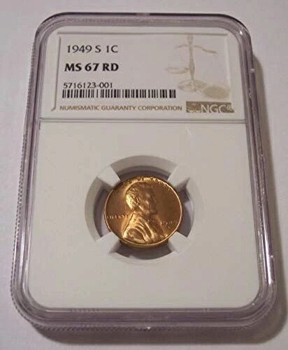 1949年 S リンカーン ウィート セント MS67 レッド NGC