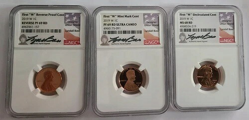 3枚セット 2019-W ウェストポイント リンカーン セント NGC-PF69R-RPF69CAM-MS-68RD 107,690円