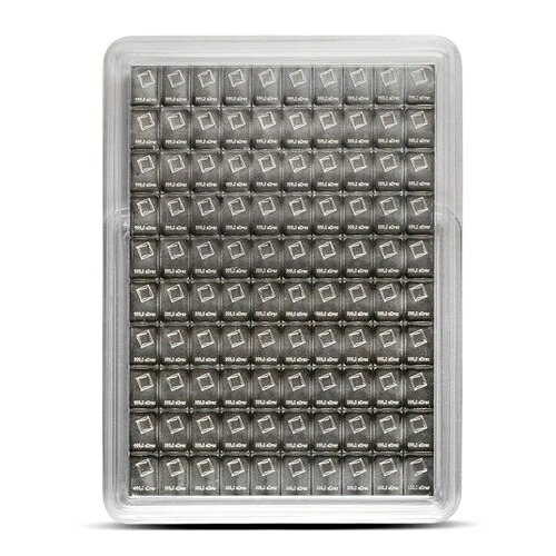 ?? 100グラム シルバーバー ?? Valcambi 100X1グラム シルバーコンビバー 分析カード付き ?? 102,300円
